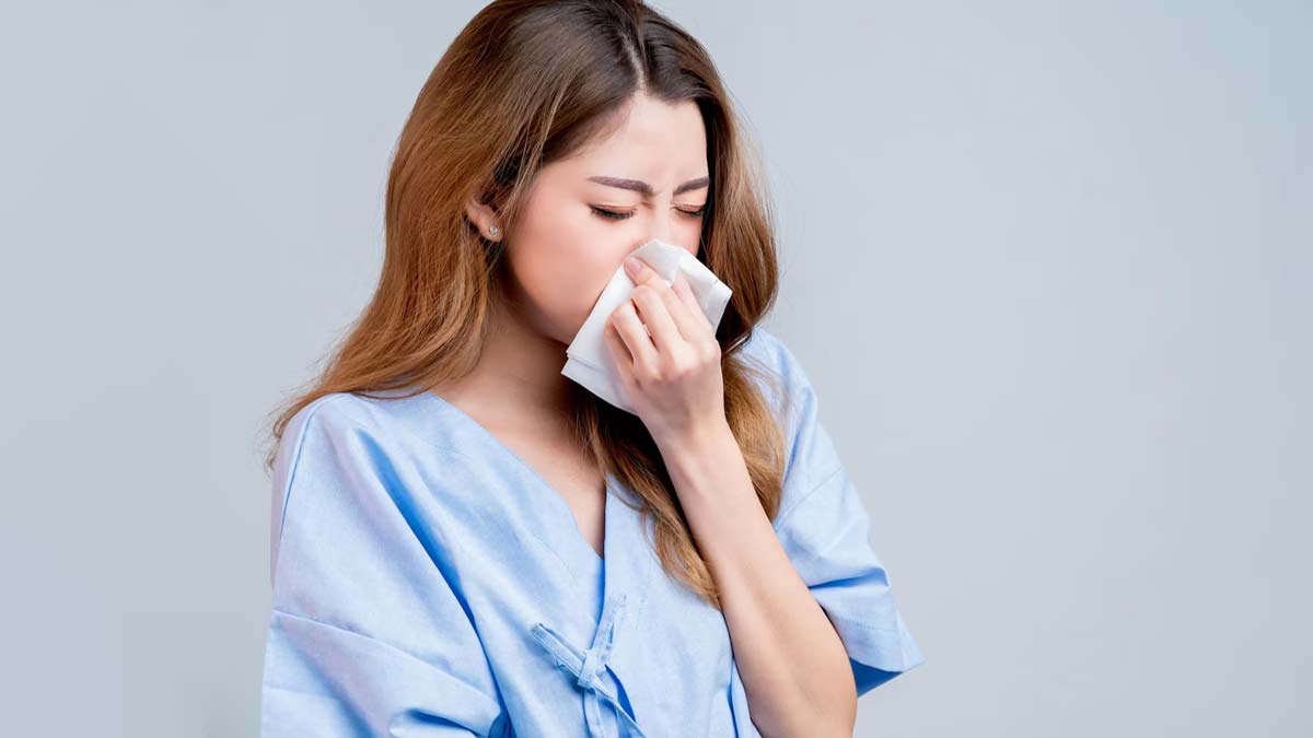 sneezing