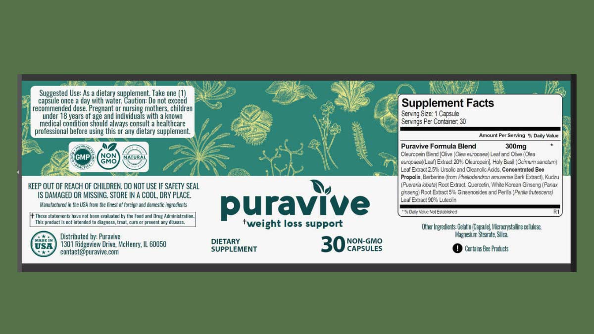 Puravive Natural Weight Loss Supplement