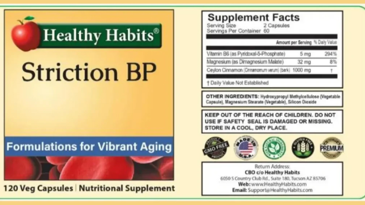 Striction BP Reviews: (Real Or Fake) What Customers Saying? Must Read Before You Buy! Amazon, Walmart, Healthy Habits!