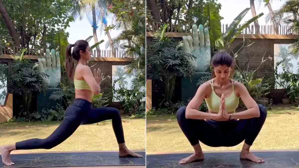 Shilpa Shetty turns to yoga to stay positive amid personal turmoil: 'Be  your own warrior' | Hindi Movie News - Bollywood - Times of India