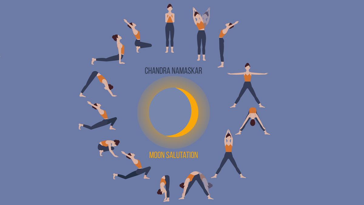 🌜✨Lunar Yoga: Moon Salute Yoga Sequence Different Variations (40-min) All  Levels - YouTube