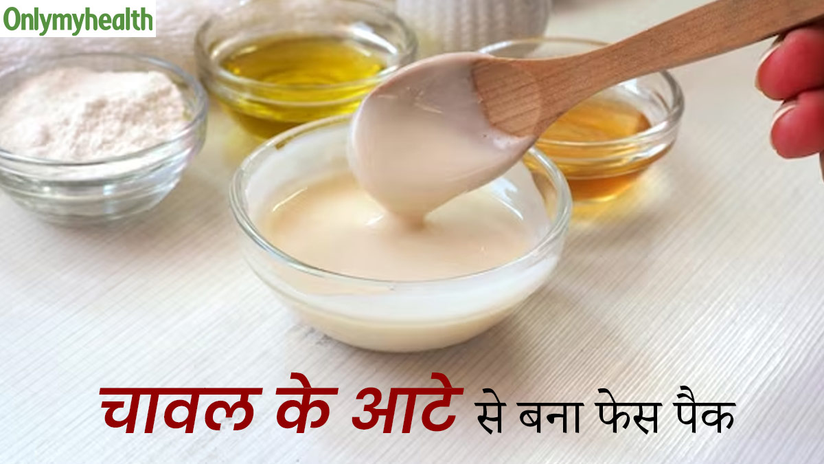 rice flour and milk face pack