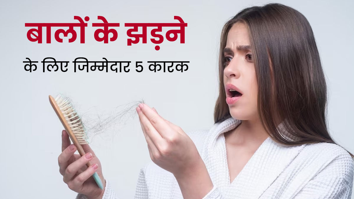 क्या भी हैं बालों के झड़ने से परेशान?  ये 5 कारक हो सकते हैं इसके लिए जिम्मेदार