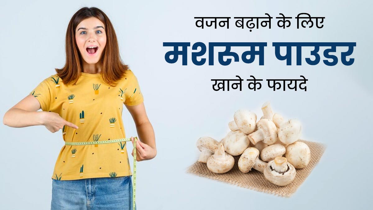 वजन बढ़ाने के लिए ऐसे करें मशरूम पाउडर का सेवन, मिलेंगे अनोखे फायदे
