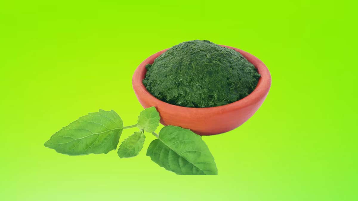 basil leaves face pack