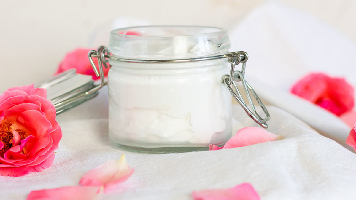 rose and almond oil hand cream