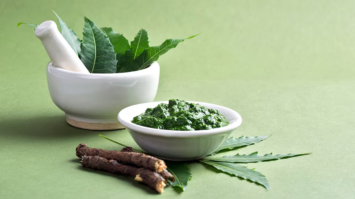 neem tulsi scrub