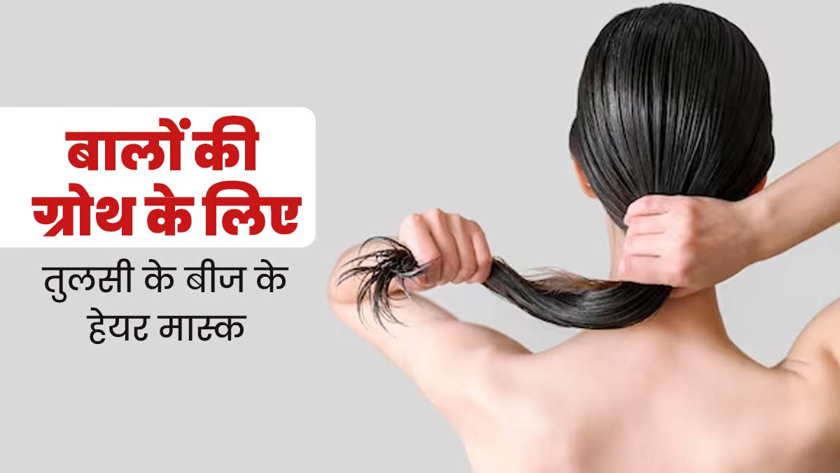 बालों की हेल्दी ग्रोथ के लिए लगाएं तुलसी के बीजों से बने ये 4 हेयर मास्क, जानें बनाने का तरीका
