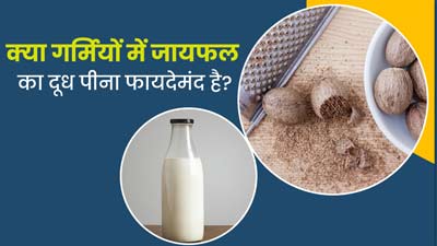 क्या गर्मियों में जायफल का दूध पीना फायदेमंद है? जानें एक्सपर्ट से