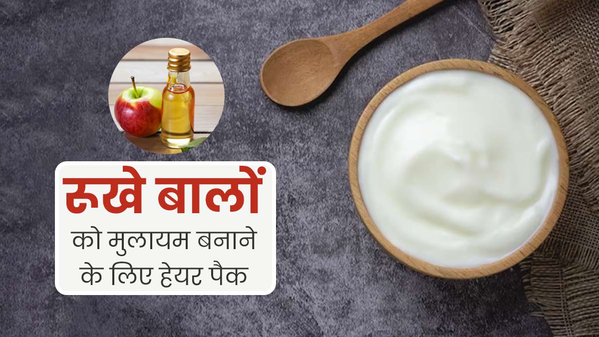 उलझे और रूखे बालों को मुलायम बना देगा दही और सेब के स‍िरके से बना यह हेयर पैक, जानें इस्‍तेमाल का तरीका 