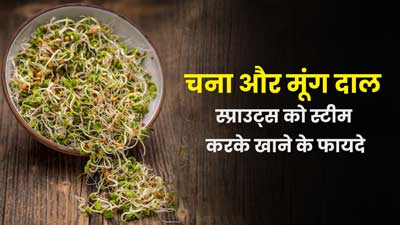 स्टीम करके खाएं चना और मूंग दाल स्प्राउट्स, सेहत को मिलेंगे ये 5 फायदे