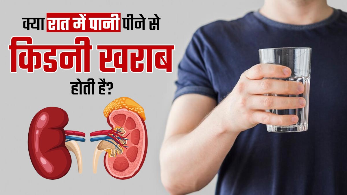 क्या रात में ज्यादा पानी पीने से किडनी खराब हो सकती है? जानें क्या कहते हैं डॉक्टर
