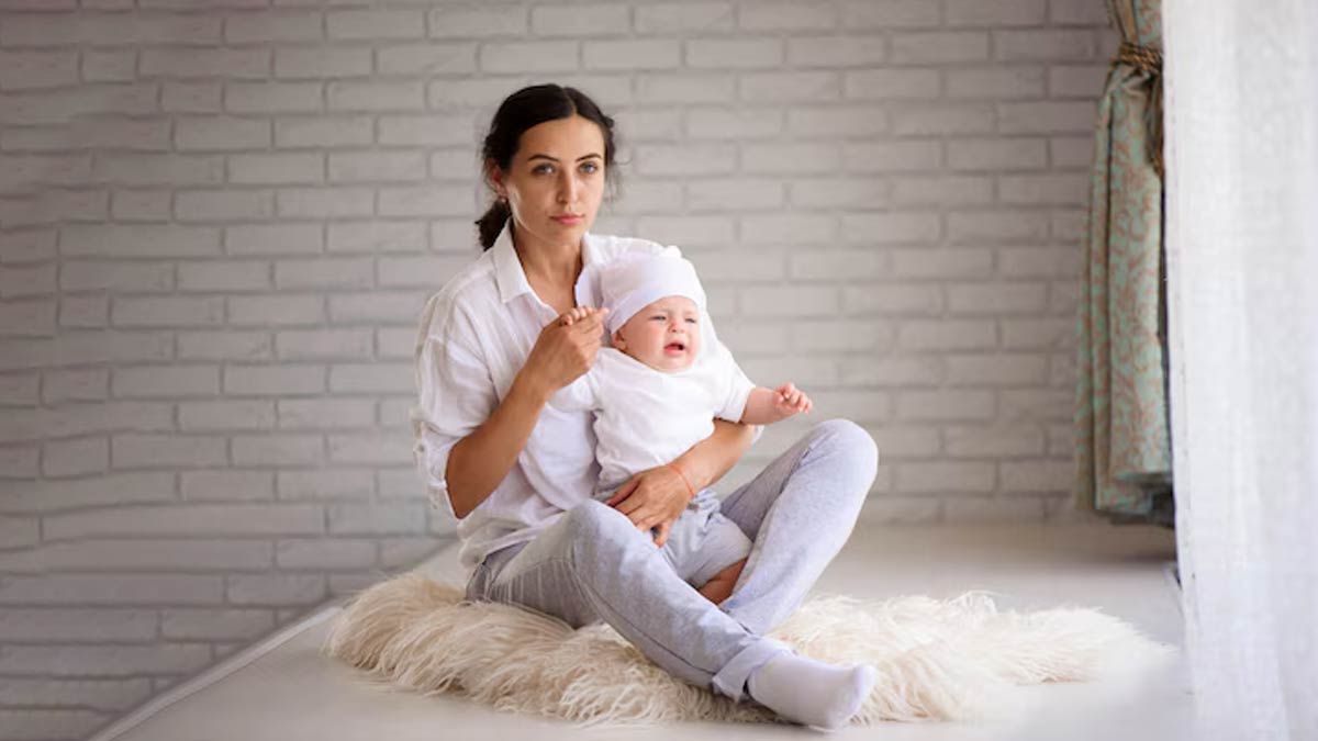 Women with baby