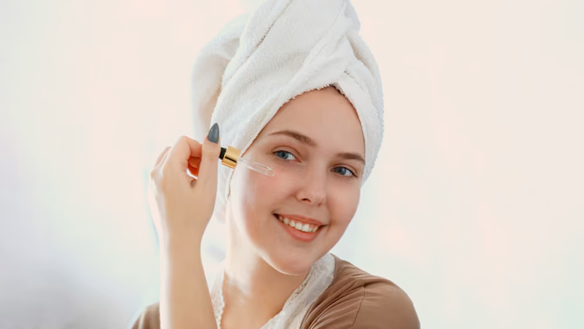 serum on face
