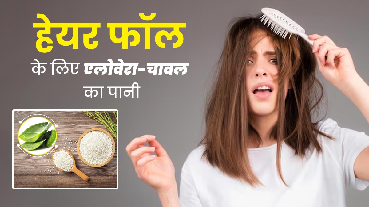 बालों पर लगाएं एलोवेरा और चावल के पानी का पैक, हेयर फॉल होगा कंट्रोल
