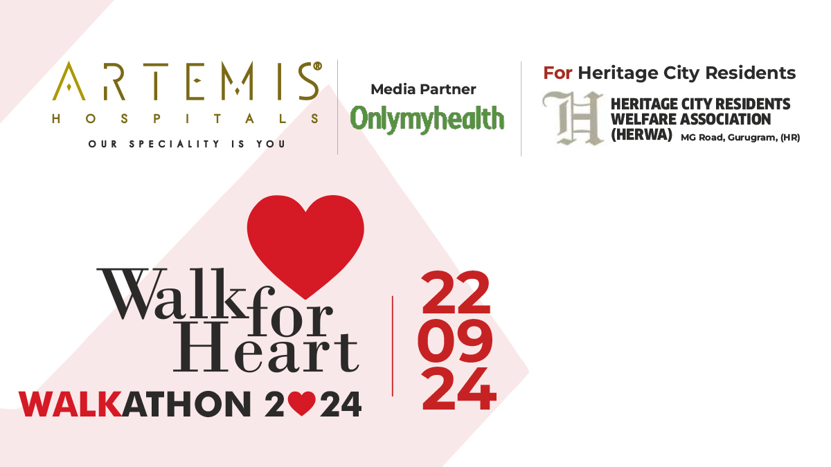 Onlymyhealth Partners With Artemis Hospital For Walkathon 2024 To Celebrate World Heart Day