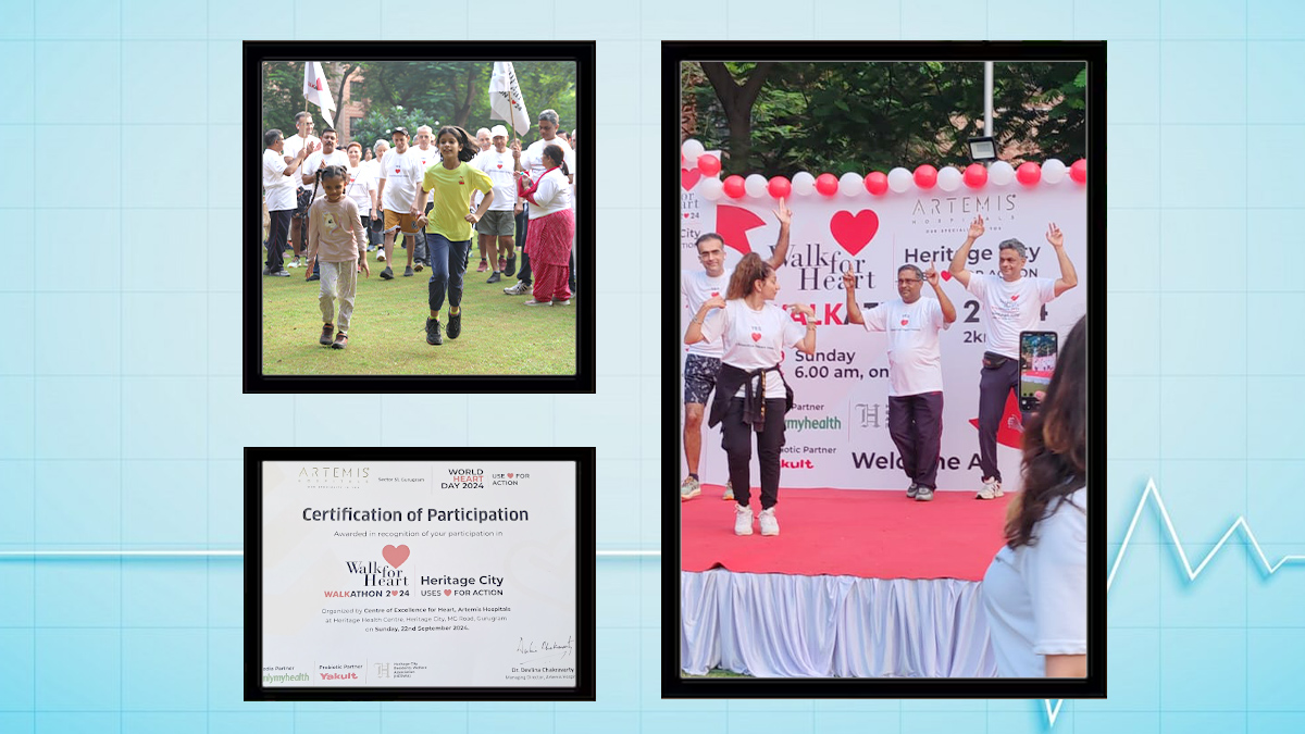 Artemis Hospital x OnlyMyHealth Organized Walkathon and Zumba Sessions To Promote Heart Health