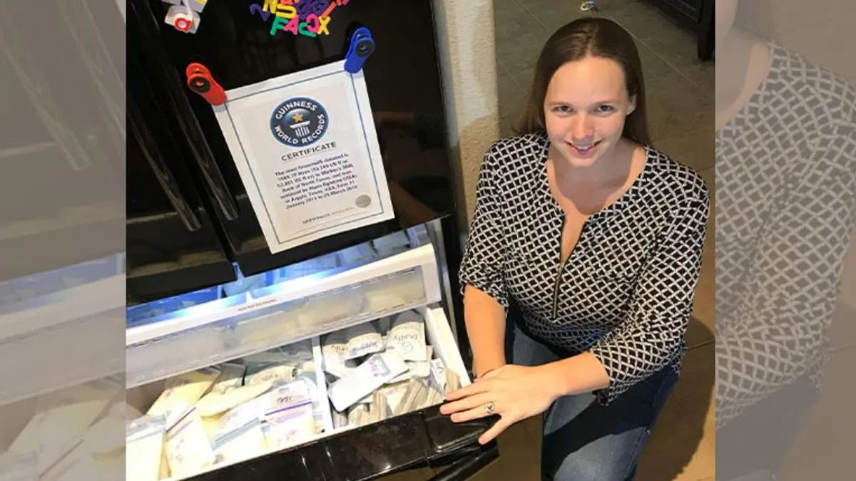 US Woman Breaks Guinness World Record With Lifesaving Donation Of Over 2,600 Litres Of Breast Milk