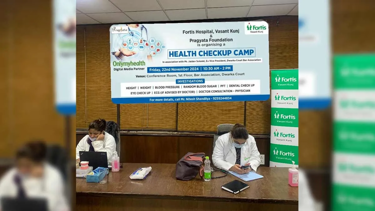 OnlyMyHealth Partners With Pragyata Foundation for Health Check-Up Camp At Dwarka Court: Promoting Wellness Among Legal Professionals