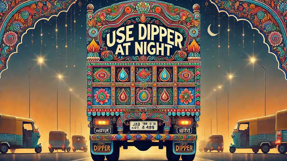 Why Is "Use Dipper At Night" Written On The Back Of Indian Trucks? Everything You Need To Know About This AIDS Ad Campaign
