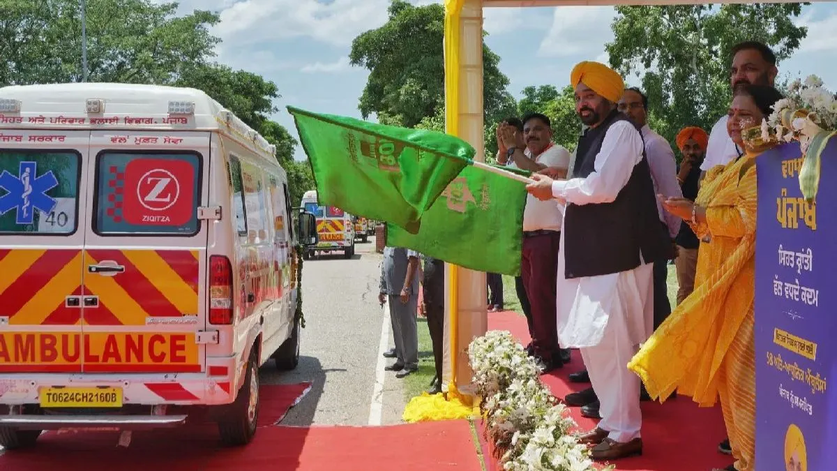 Punjab Government Launches High-tech Ambulances to Reach Patients within 15 minutes