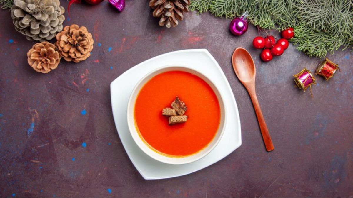 Red Bell Pepper and Tomato Soup