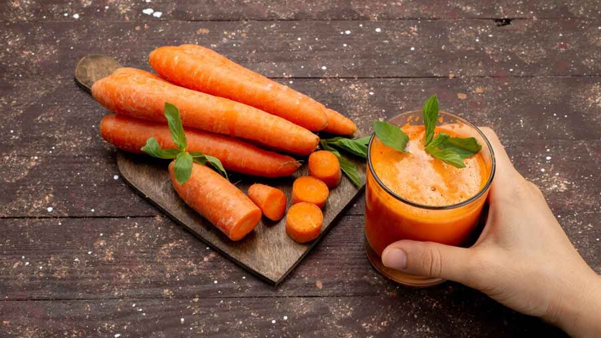 benefits of drinking carrot juice daily for skin
