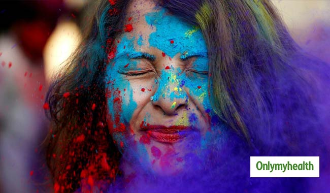 holi color reaction