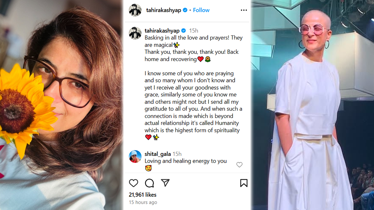Tahira Kashyap Shares Hopeful Update After Cancer Relapse: “Humanity Became My Highest Form of Spirituality”