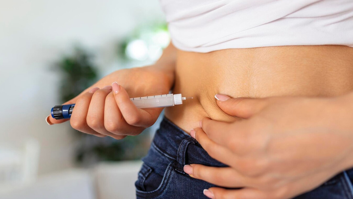 ozempic injection in stomach