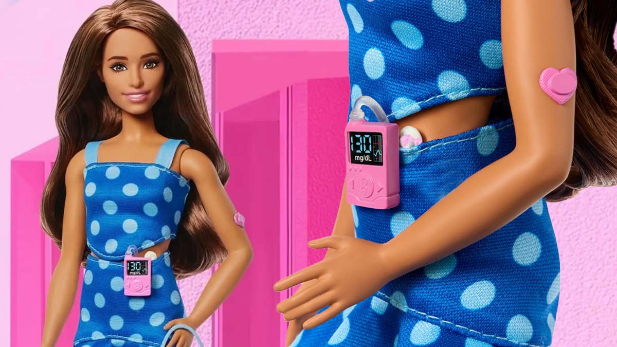 New Diabetic Barbie Doll with Type 1 Diabetes, Glucose Monitor and Insulin Pump Launches 
