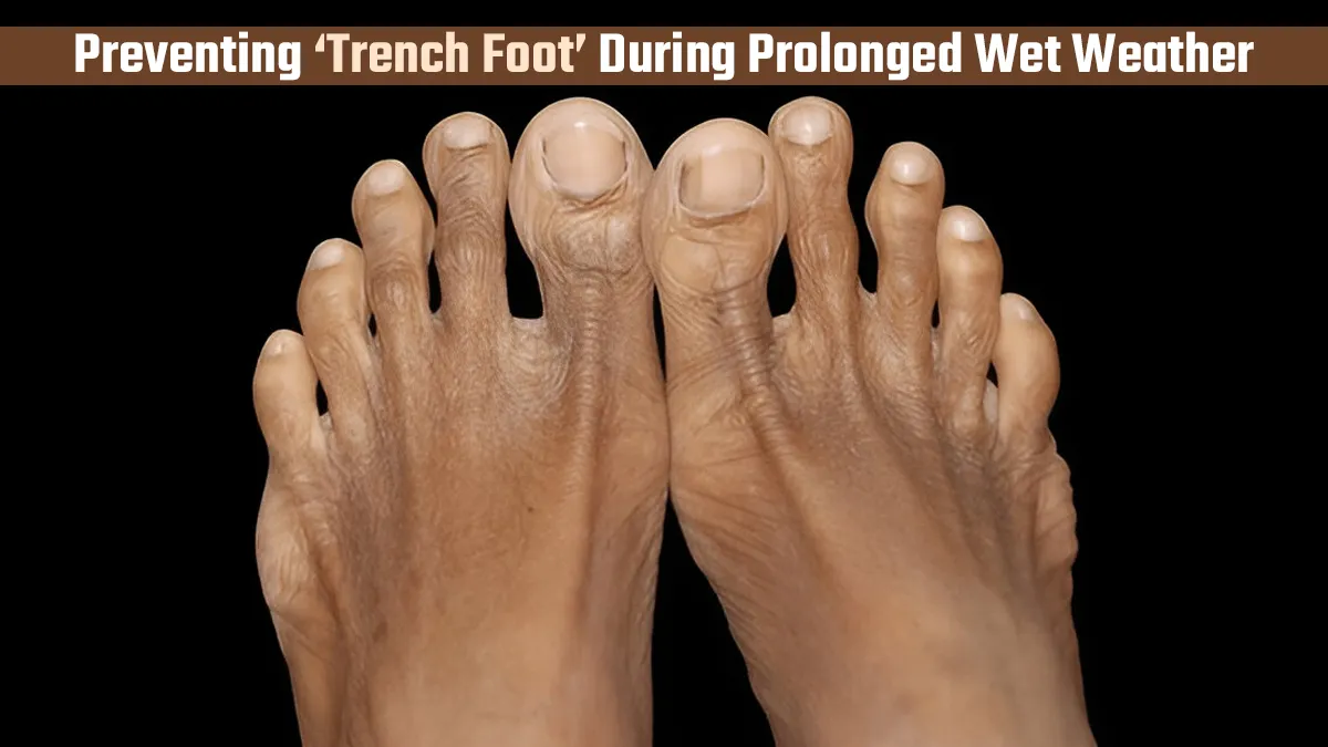 Rainy Day Warning: How To Prevent ‘Trench Foot’ During Prolonged Wet Weather
