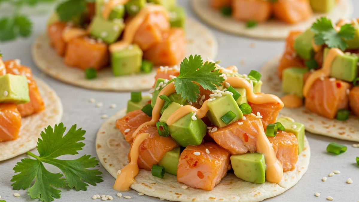 Avocado and Salmon Tortilla