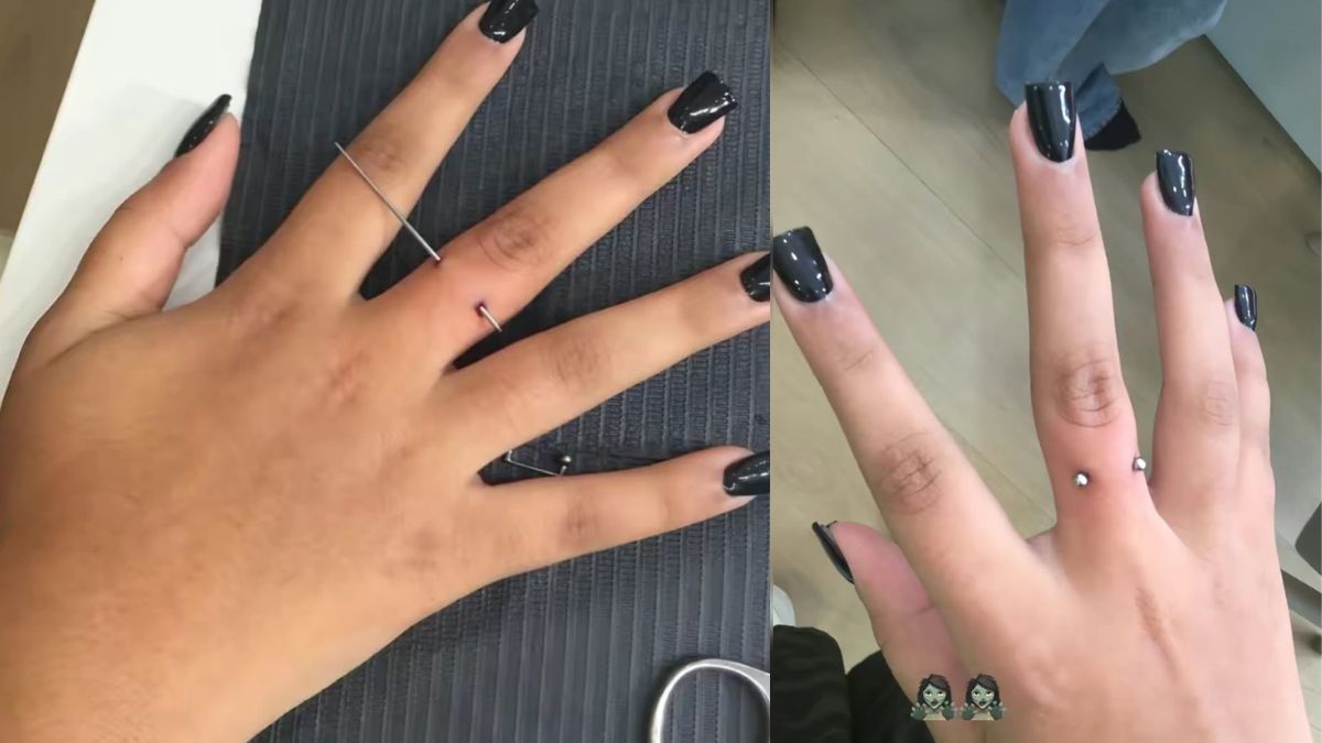 Dermal Finger Piercings 