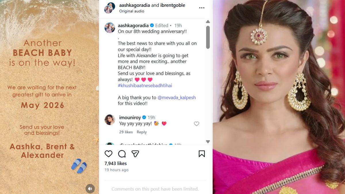 ‘Naagin’ Fame Aashka Goradia Announces Second Pregnancy at 40 With Husband Brent Goble
