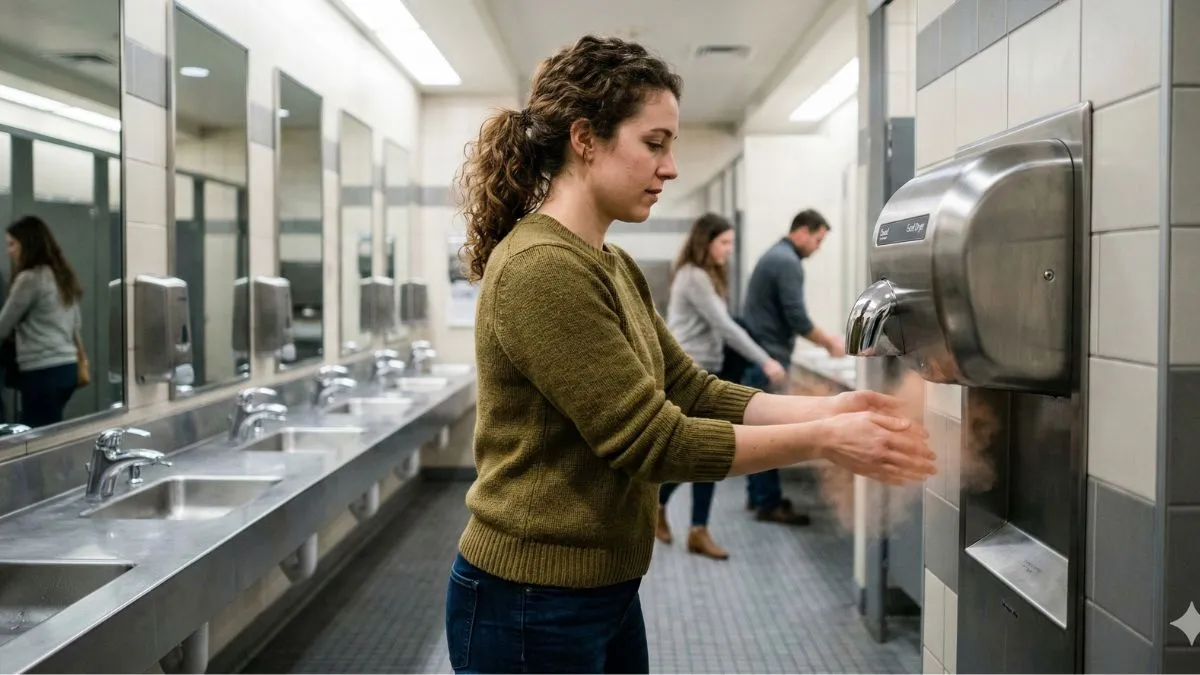 Are Hand Dryers In Public Washrooms Harmful To Health?