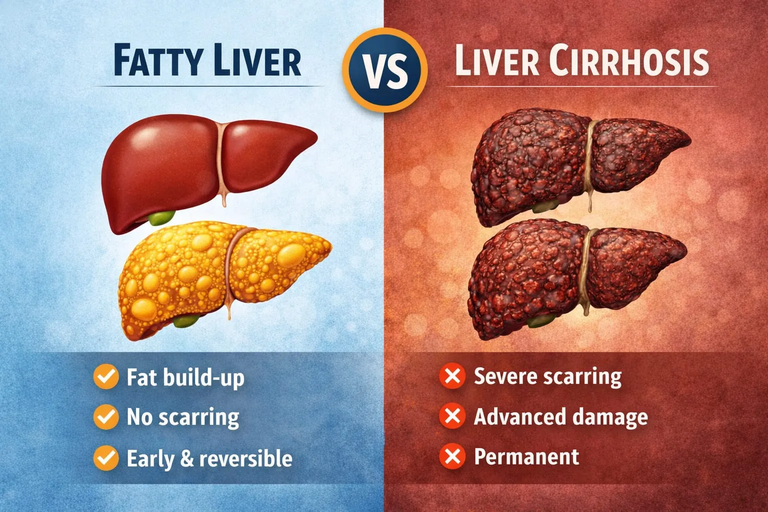Fatty Liver Vs Liver Cirrhosis: Understanding The Key Differences And Why It Matters