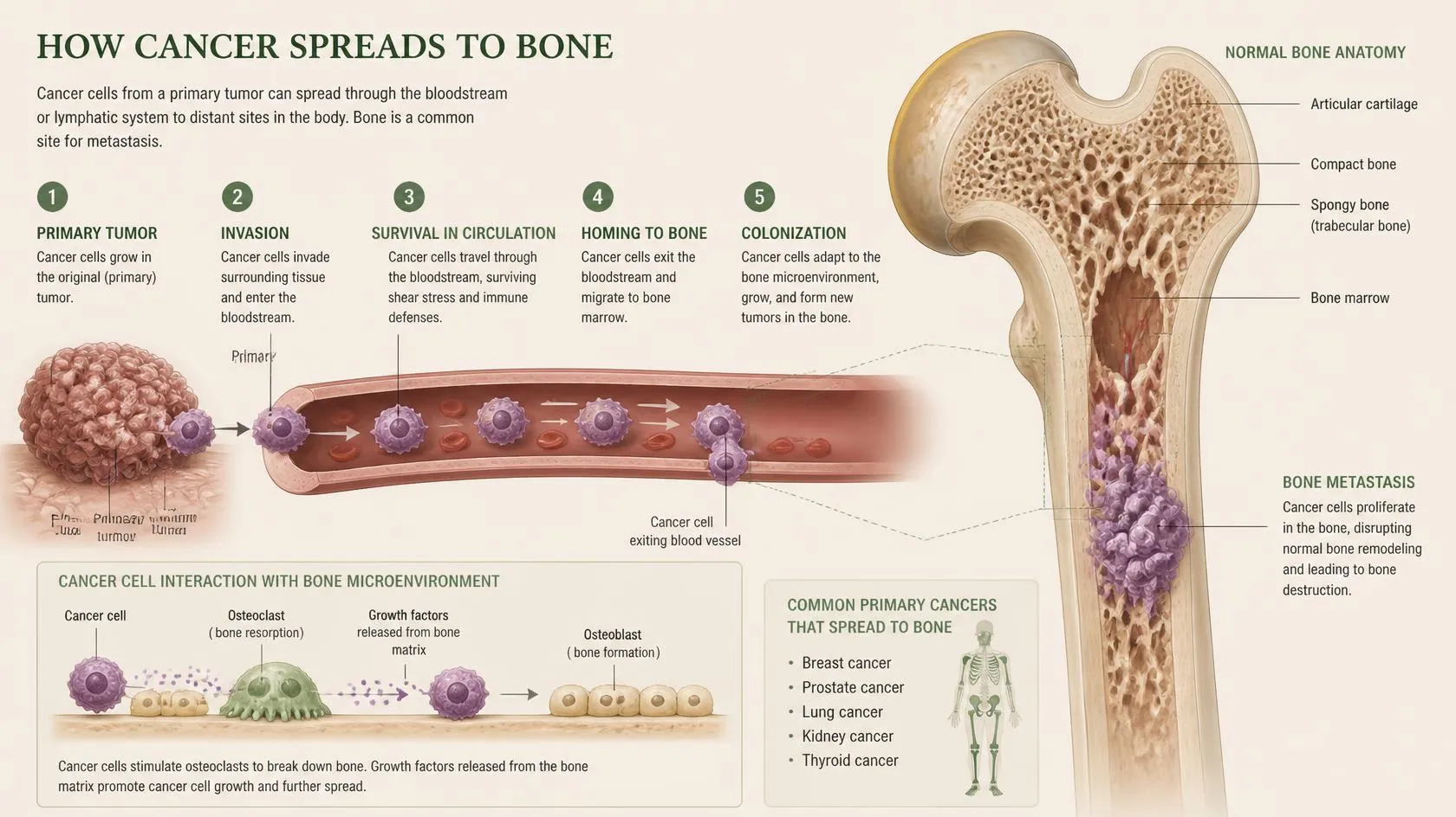 Why Cancer Cells Spread To Bones