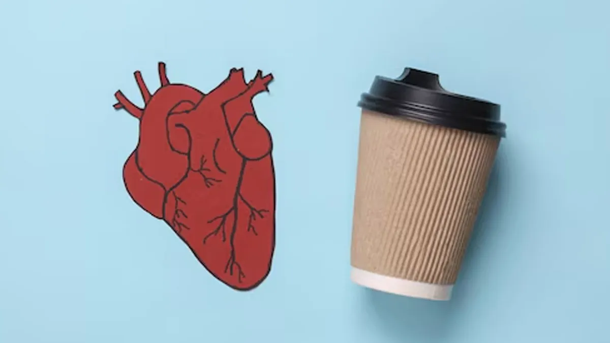 heart and coffee