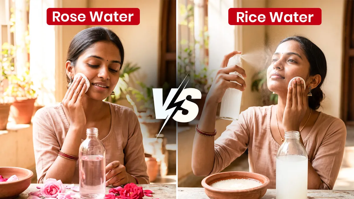 Rice Water vs Rose Water: Which Toner Is Better for Indian Skin and Climate?