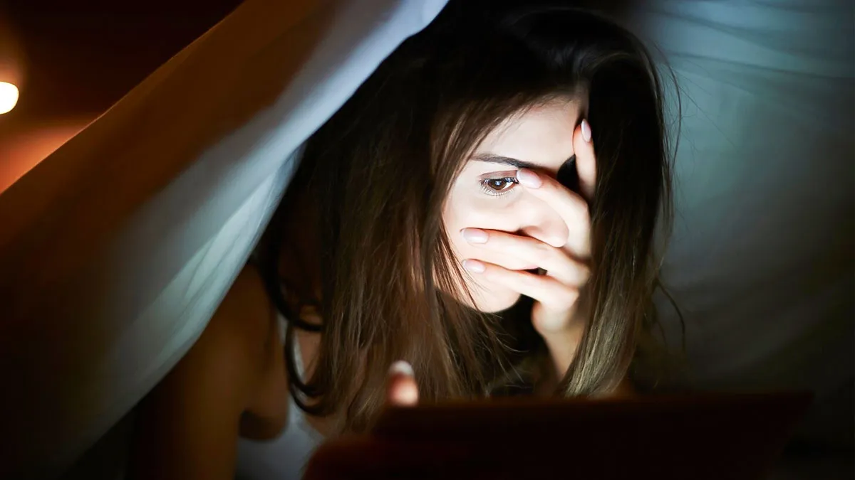 eyes in dark room