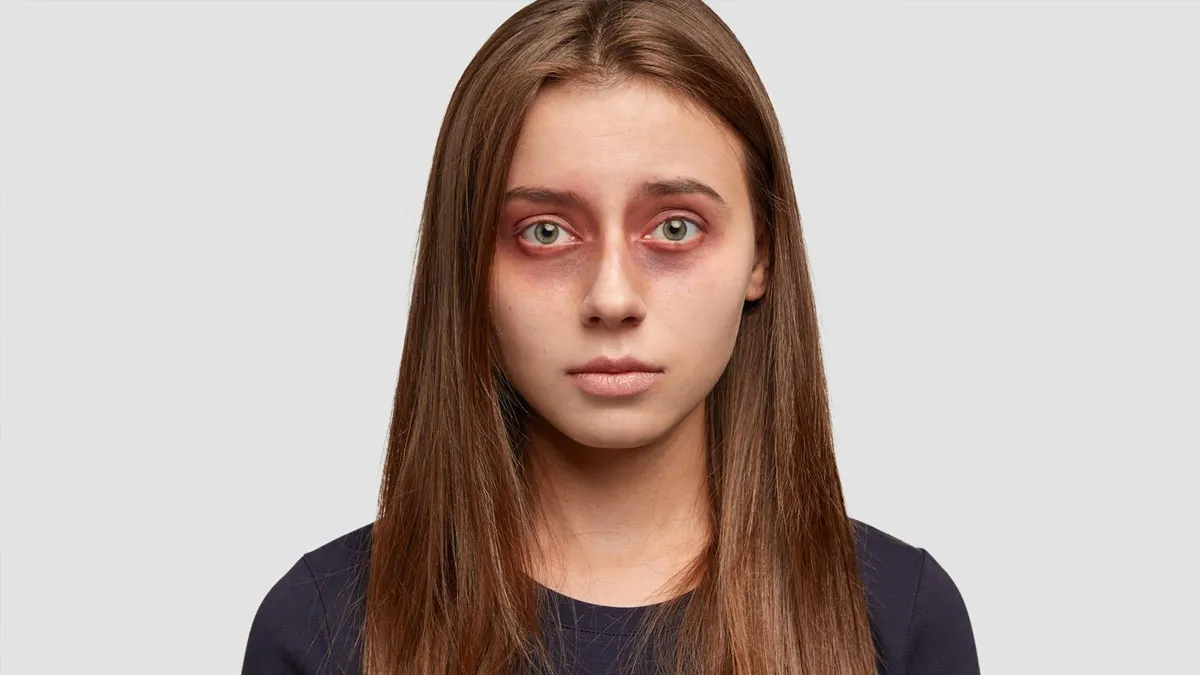 eyes in dark room