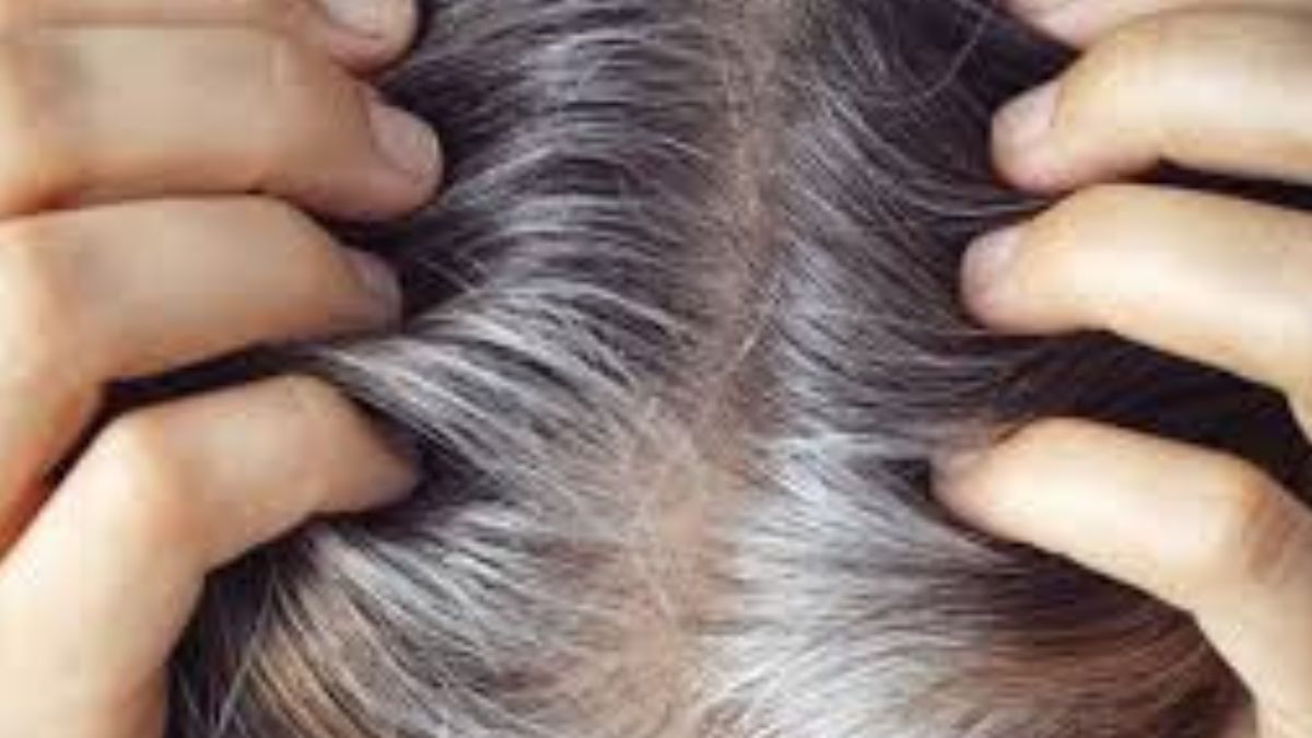 grey hair inside