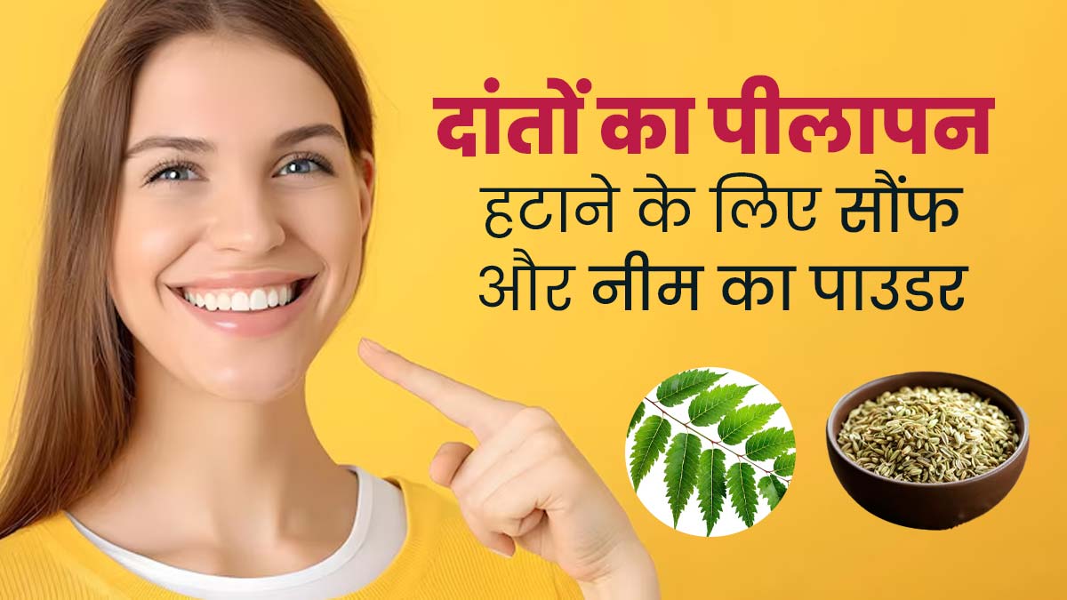 पीले दांतों को साफ करने के लिए सौंफ और नीम से घर पर बनाएं दंत मंजन, एक्सपर्ट से जानें तरीका