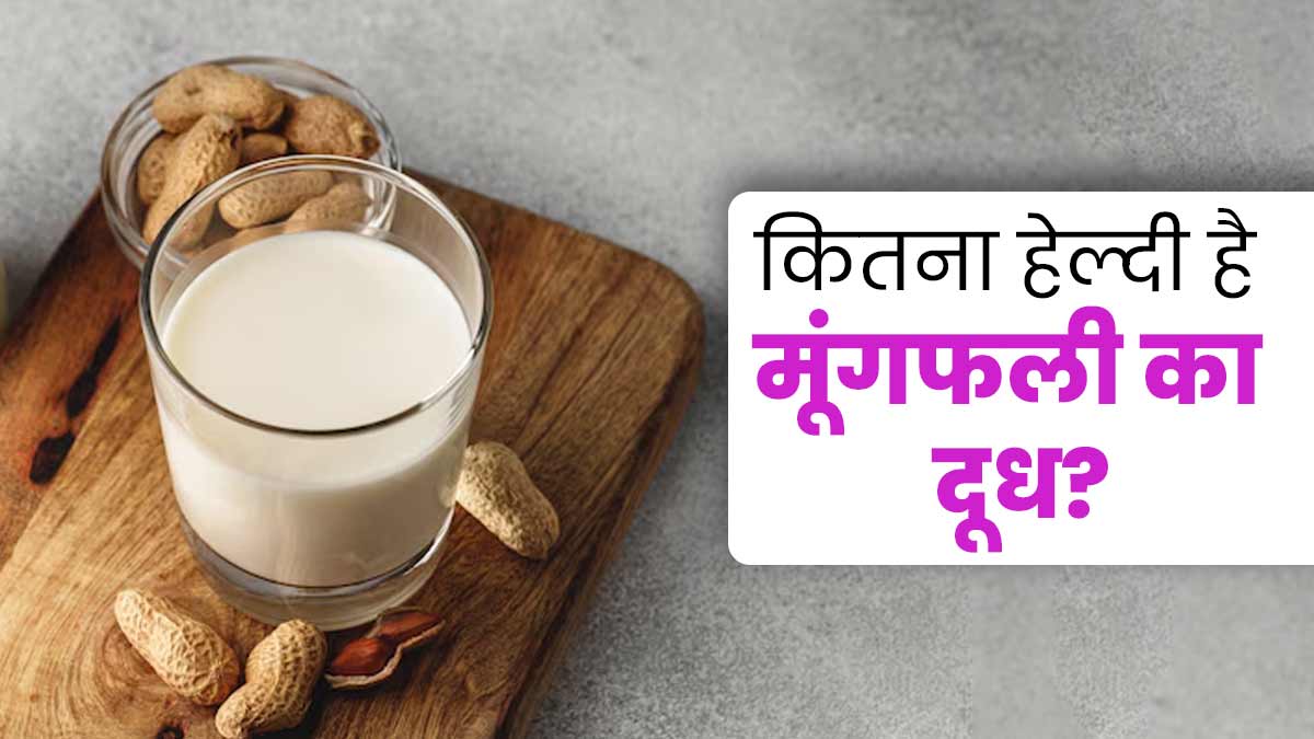 मूंगफली का दूध कैसे बनता है? एक्‍सपर्ट से जानें सेहत के ल‍िए इसके फायदे-नुकसान