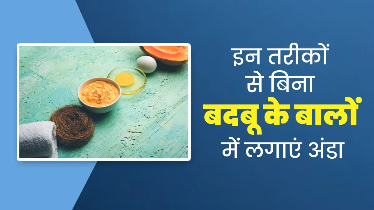 बिना गंध के बालों पर अंडा कैसे लगाएं? एक्सपर्ट से जानें तरीके