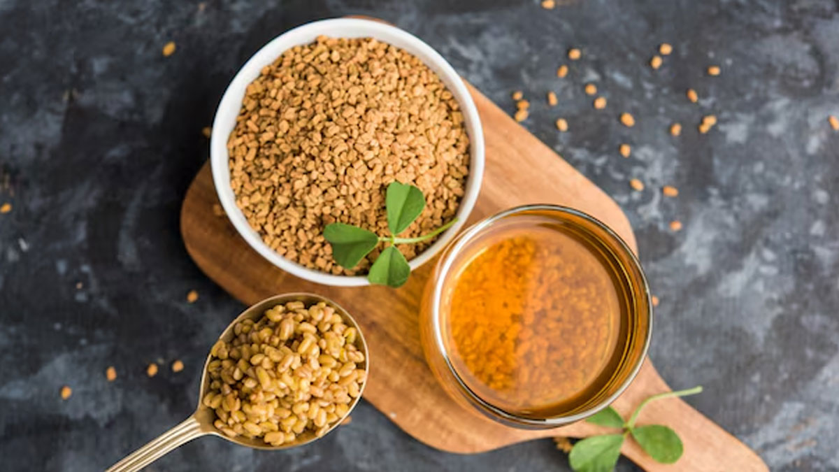 methi dana and dates water