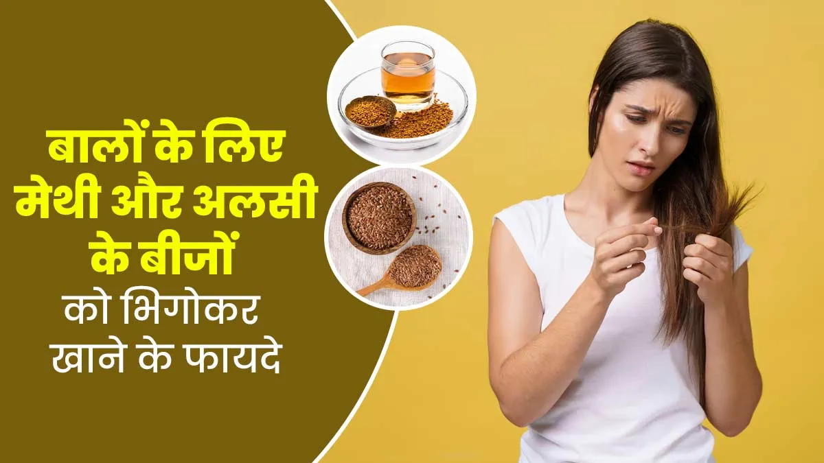 मेथी और अलसी के बीज भिगोकर खाने से बालों की कई समस्याएं होती हैं दूर, आयुर्वेदिक एक्सपर्ट से जानें फायदे