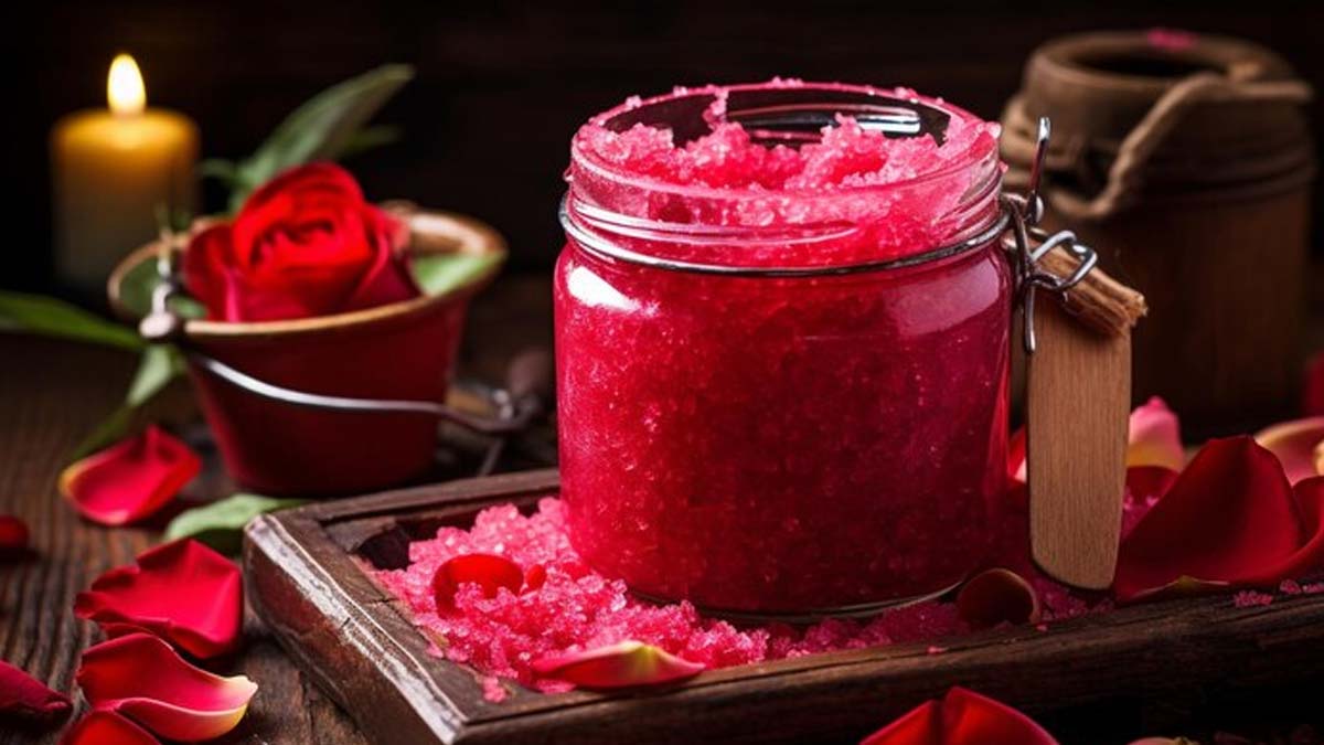 DIY Dry Rose Body Scrub
