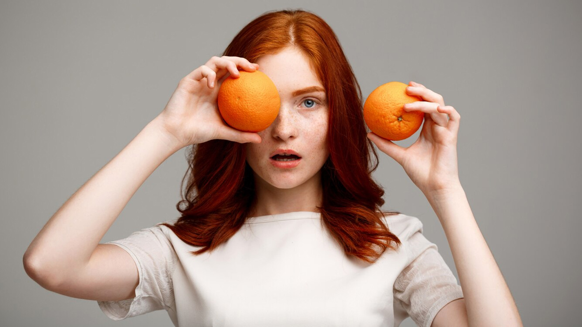 orange peels for eyes